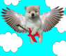 a flying viking kitten! (what else?)