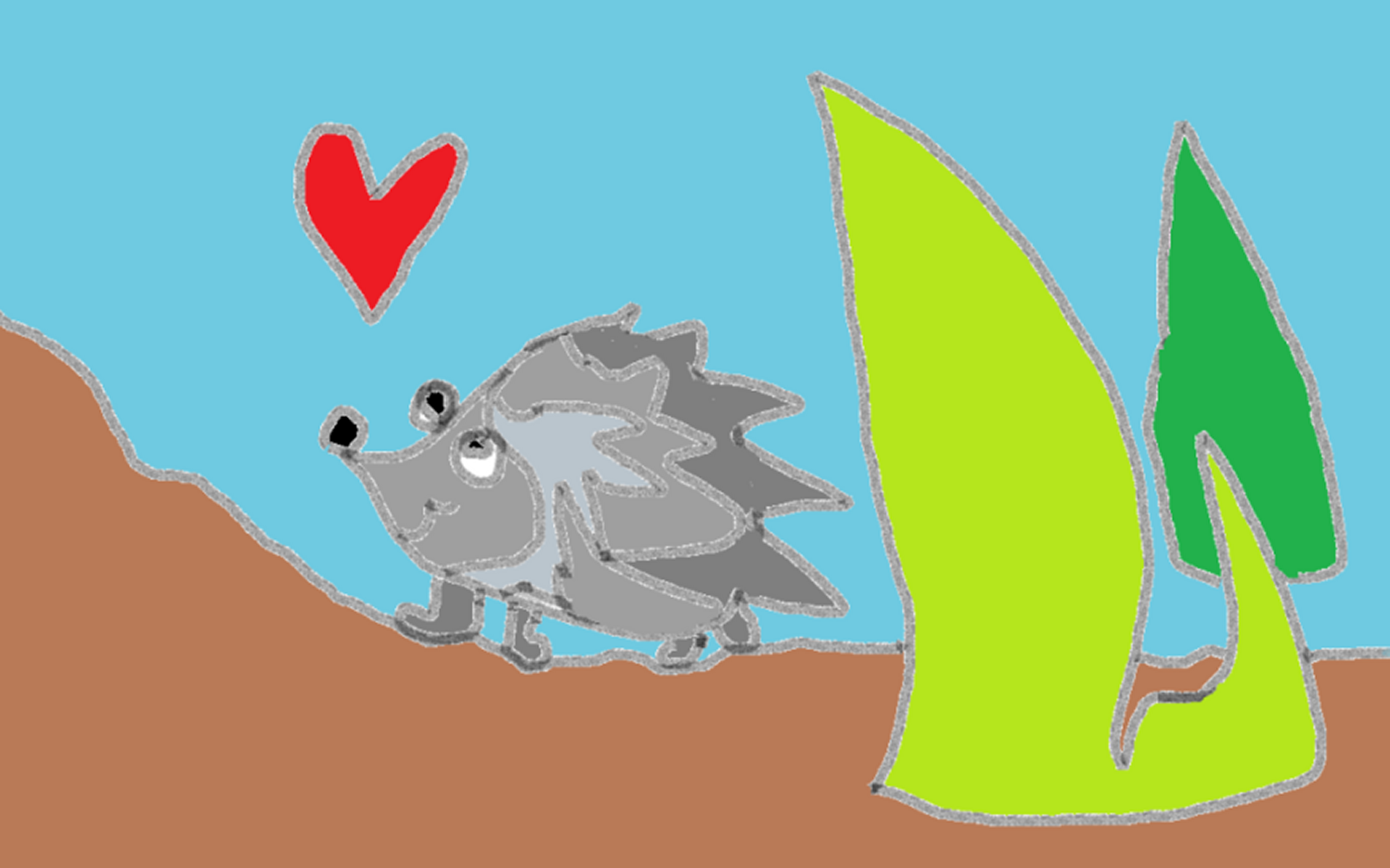 Hedgie Love by KJ Hannah Greenberg